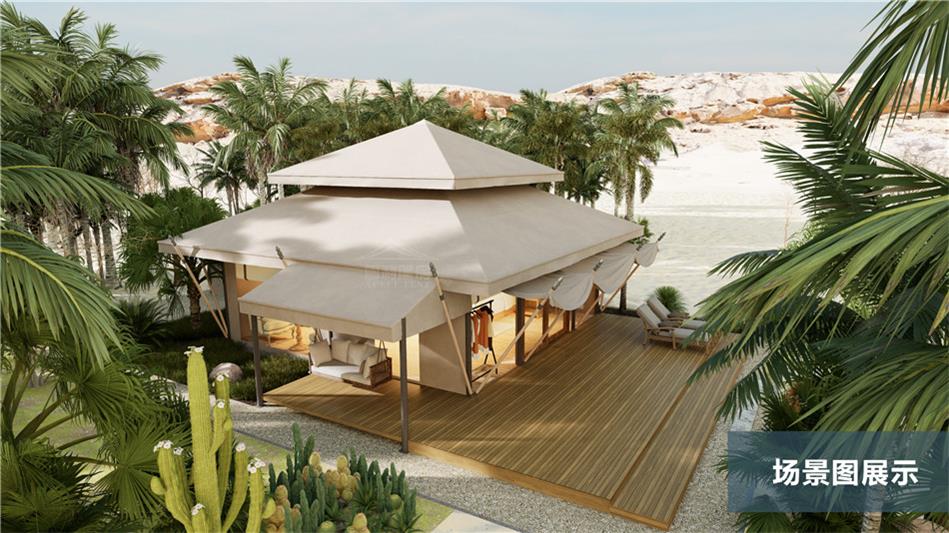 站前区野奢帐篷露营